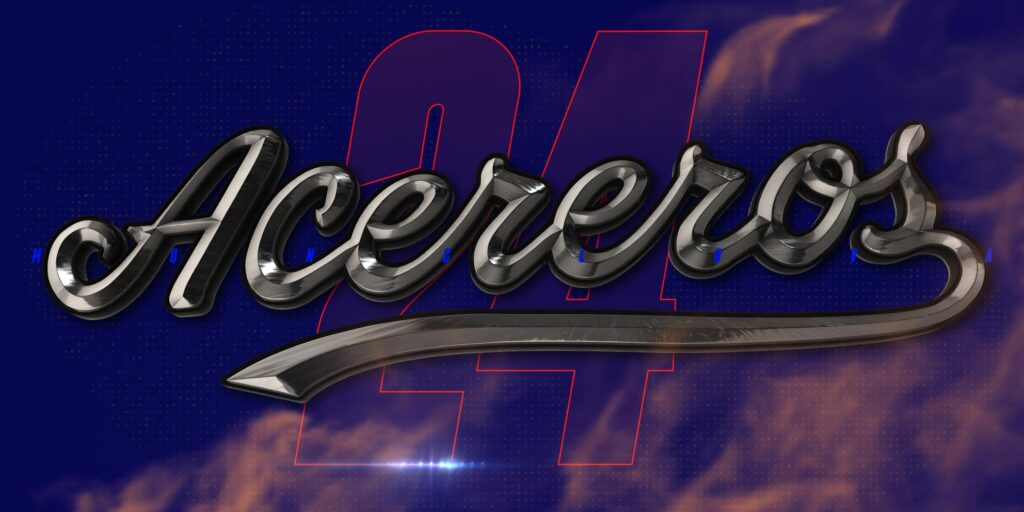 sports graphic logo acereros monclova metalico
